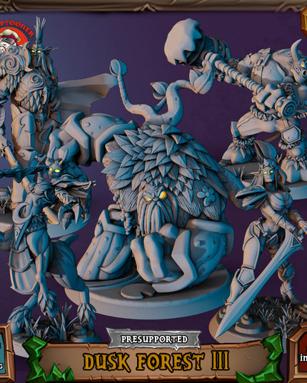 Dusk Forest 3 - 32mm scale pre-supported set