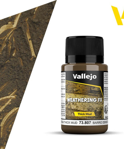 3DPRINT VALLEJO WEATHERING EFFECTS 40ML Thick Mud