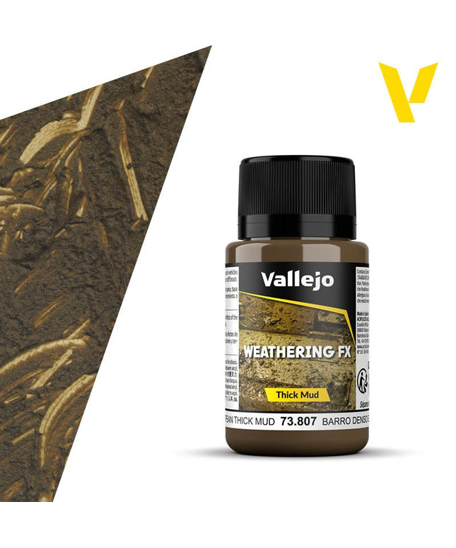 3DPRINT VALLEJO WEATHERING EFFECTS 40ML Thick Mud